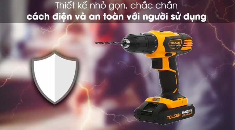 Máy khoan pin Tolsen 79033 20V có năng suất làm việc tốt và hay được ứng dụng trong các công việc tháo, bắn ốc vít 