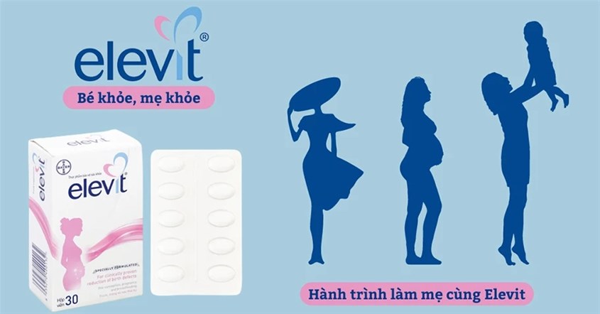 Viên uống Elevit bổ sung vitamin và khoáng chất 30 viên