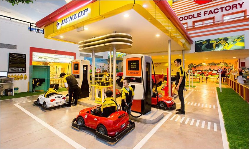 Các bé có thể được tham gia nhiều ngành nghề khác nhau Lợi ích khi đến khu vui chơi vietopia