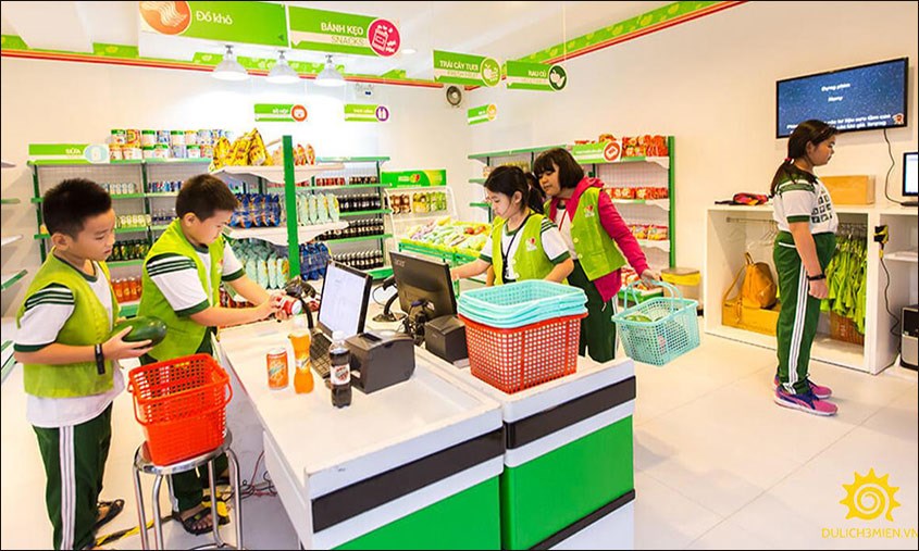 Khu vui chơi mô hình siêu thị Trẻ được tham gia các mô hình hoạt động ở khu vui chơi Vietopia bao lâu