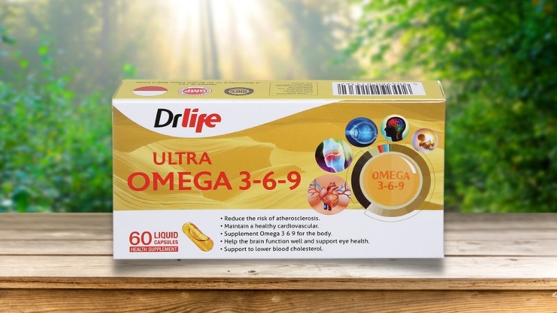 Drlife Ultra Omega 3-6-9 bổ mắt, bổ n&atilde;o, giảm mỡ m&aacute;u