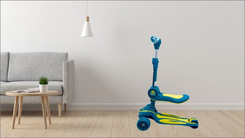 Xe scooter Stitch với thiết kế gấp gọn tiện lợi