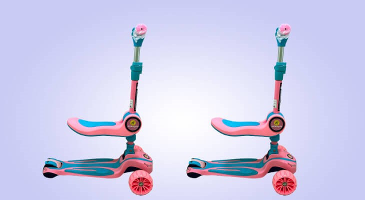 Xe scooter Stitch với kiểu dáng thể thao năng động, cá tính phù hợp với sở thích của trẻ