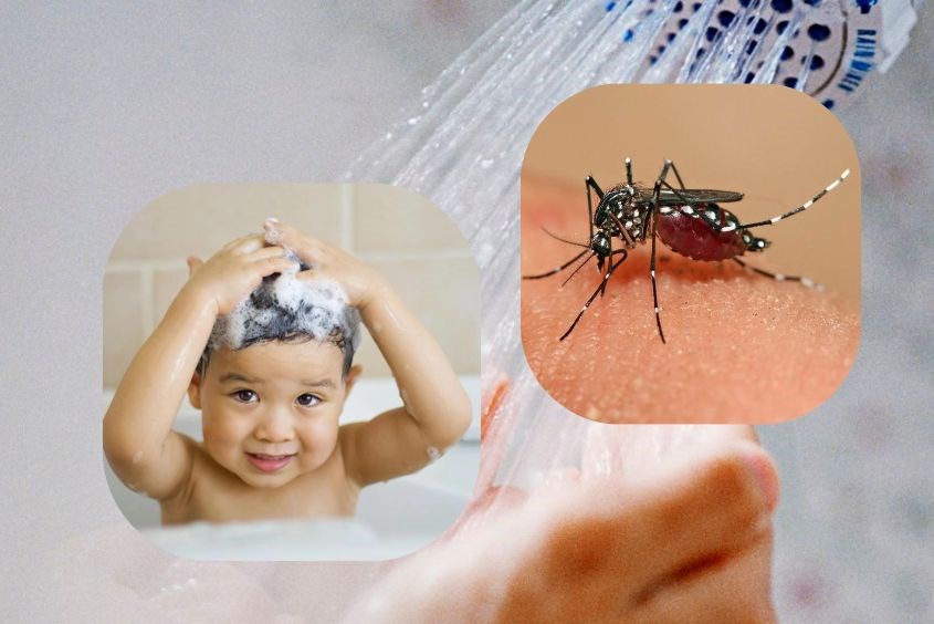 Sốt xuất huyết có được tắm không