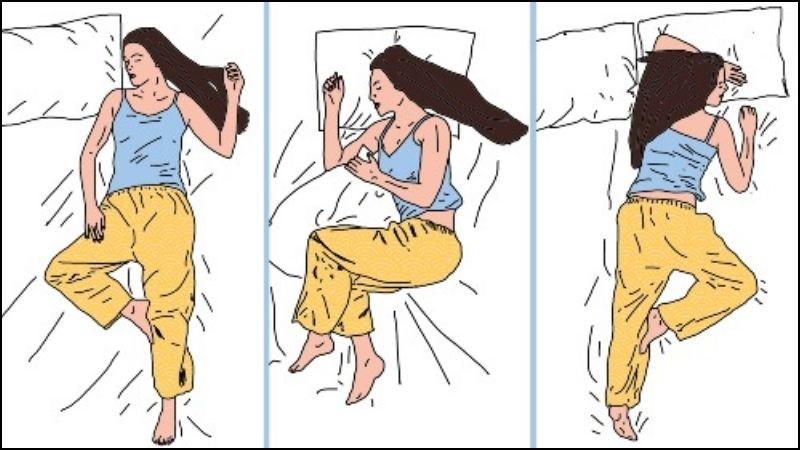 Hãy thử thay đổi các tư thế ngủ khác nhau sao cho thoải mái nhất