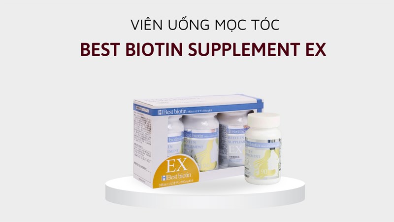 Viên uống mọc tóc Best biotin supplement kích thích tóc mọc nhanh và khỏe hơn