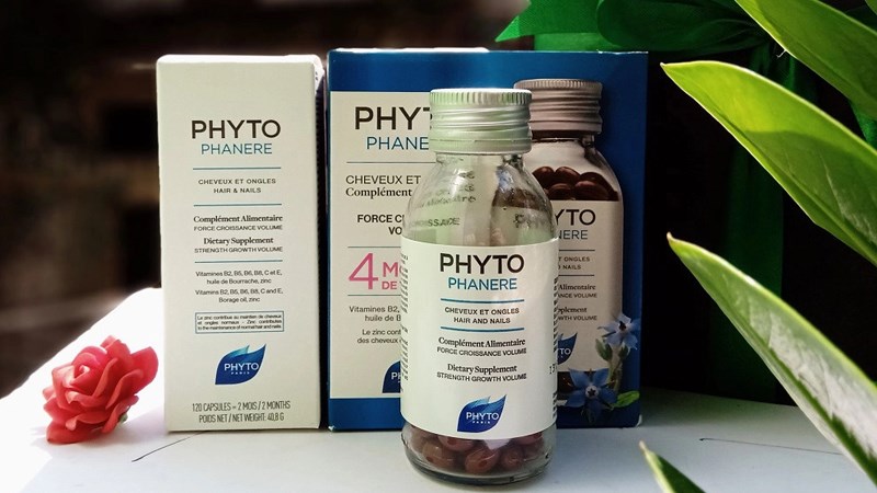 Viên uống mọc tóc Phyto paris thúc đẩy tóc và móng phát triển