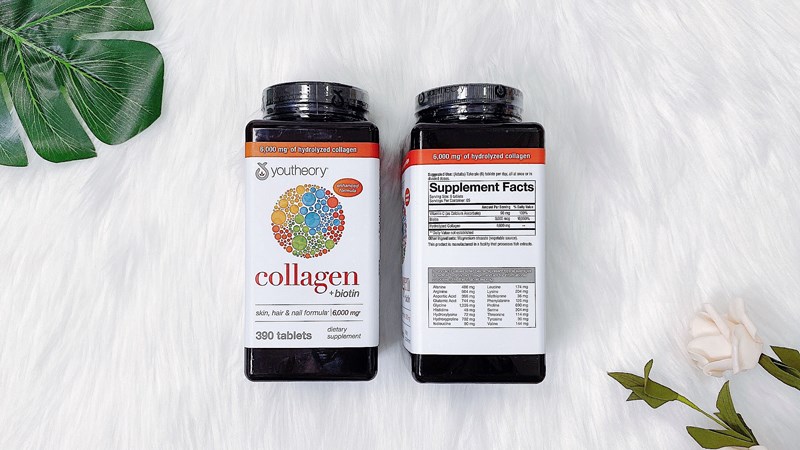 Viên uống mọc tóc Collagen Youtheory còn giúp móng chắc khỏe và se khít lỗ chân lông