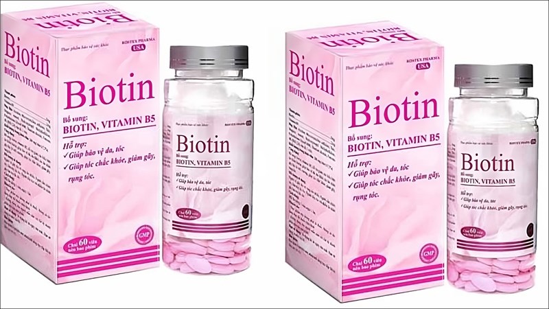 Viên uống Biotin and Vitamin B5 được chiết xuất từ thành phần lành tính