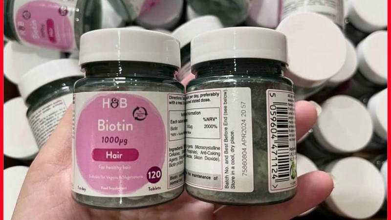 Viên uống Holland and Barrett Biotin 1000mcg có thể dùng cho cả nam và nữ
