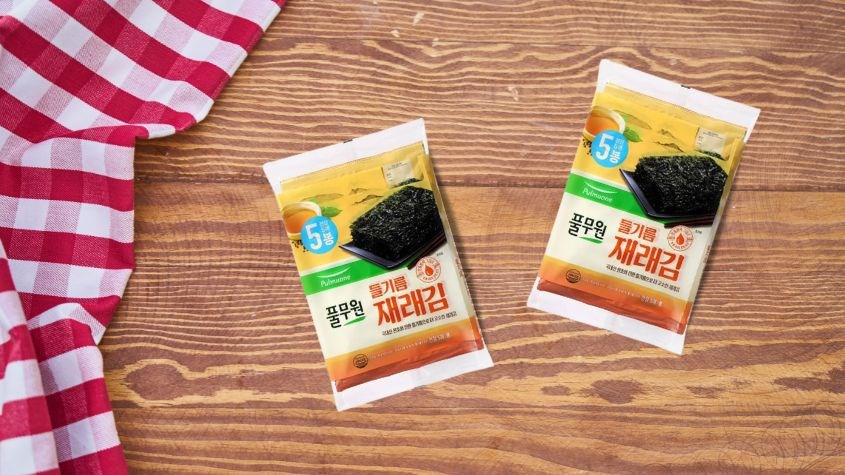 Rong biển Pulmuone được chế biến từ 100% nguyên liệu tự nhiên