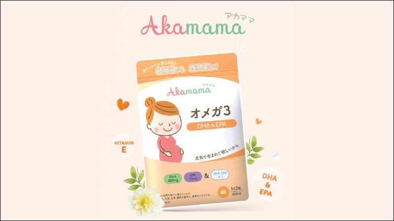 Viên uống Akamama cung cấp DHA và EPA cho bà bầu
