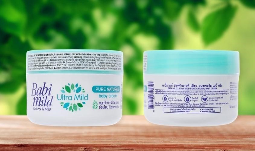 Kem dưỡng da cho bé Babi Mild Pure Natural 50g