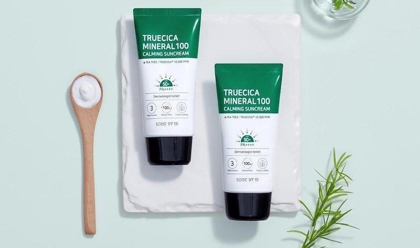 Kem chống nắng làm dịu và dưỡng sáng Some By Mi Truecica Mineral Calming SPF 50+ PA++++ 50 ml