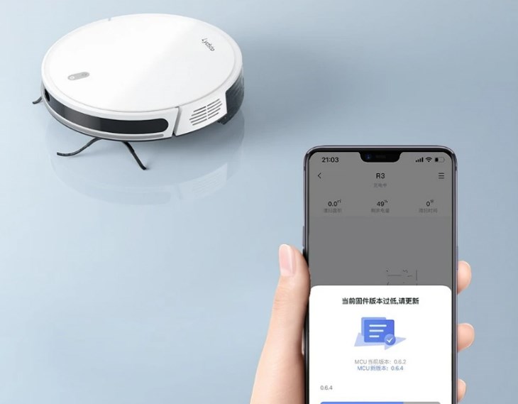 Bạn có thể điều khiển robot hút bụi Lydsto từ xa thông qua app Lydsto Mi home