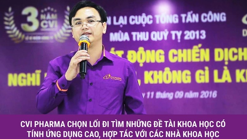 Dược sĩ Phan Văn Hiệu thành lập Công ty CP Dược Mỹ phẩm CVI