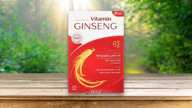 Vitamin Ginseng bồi bổ sức khỏe, hỗ trợ tăng đề kháng
