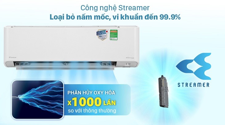 công nghệ streamer máy lạnh daikin