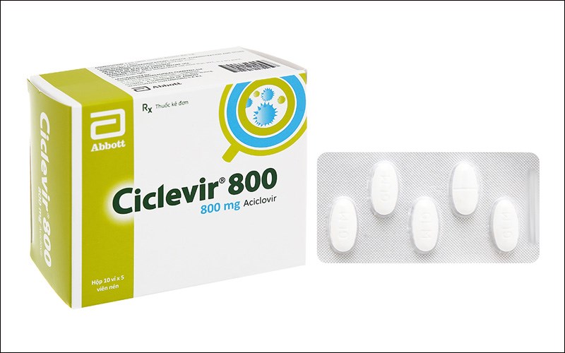 Ciclevir 800 thuốc ngừa virus (10 vỉ x 5 viên)