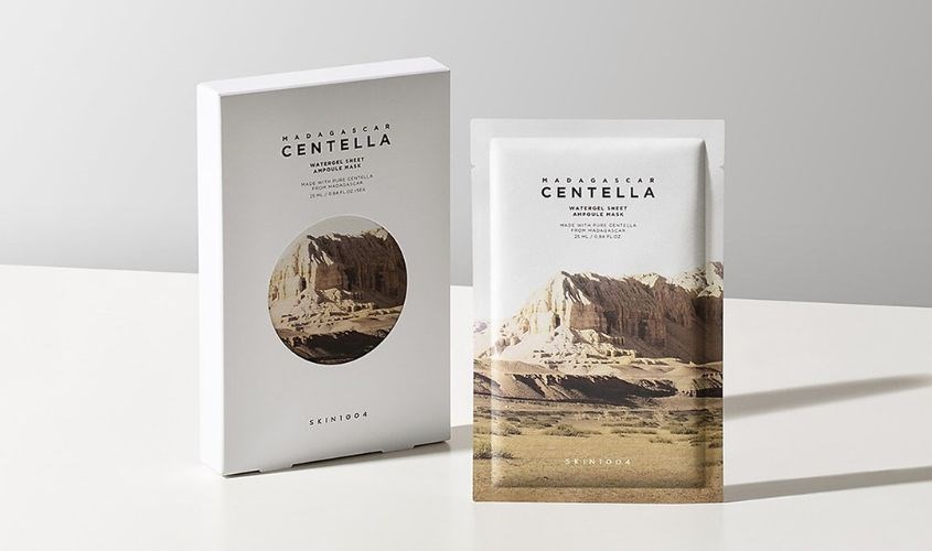 Mặt nạ giấy Rau Má dưỡng ẩm làm dịu da Skin1004 Madagascar Centella Watergel Sheet Ampoule 25 ml