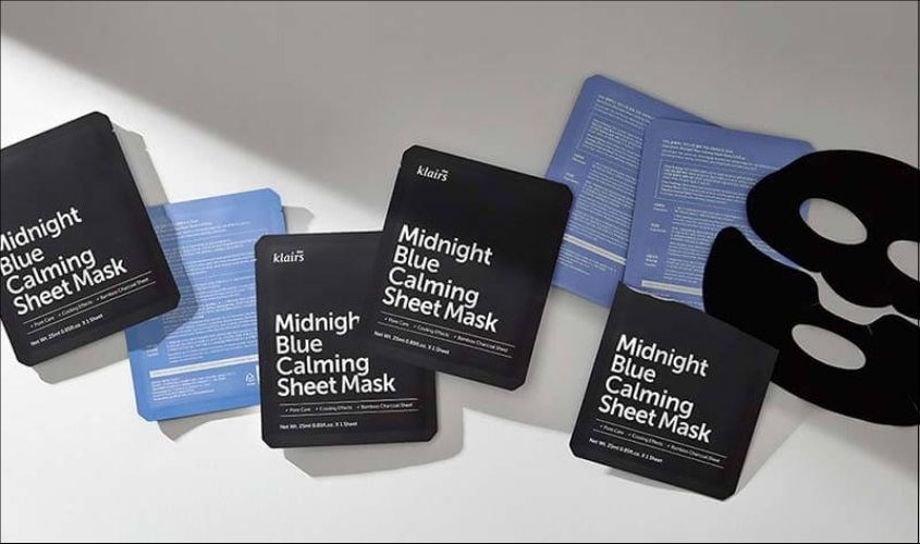 Mặt nạ giấy làm dịu da giảm kích ứng Klairs Midsnight Blue Calming 25 ml