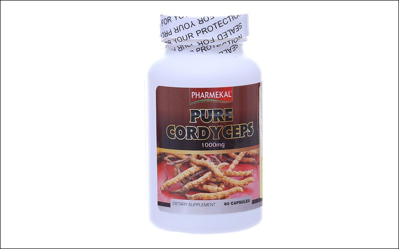 Đông trùng hạ thảo Pure cordyceps tăng cường sức đề kháng lọ 60 viên