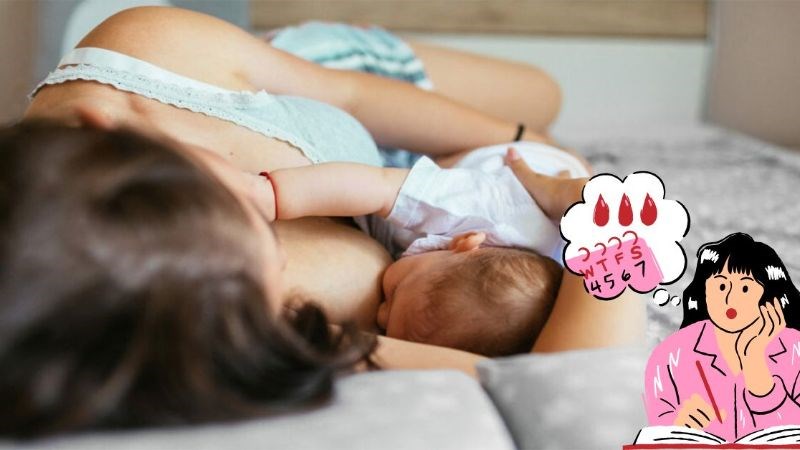 Phụ nữ cho con bú có thể bị trễ kinh 