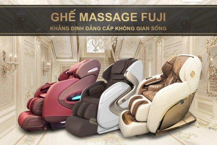 Ghế massage Fuji có đa dạng mẫu mã phù hợp với không gian sống của bạn