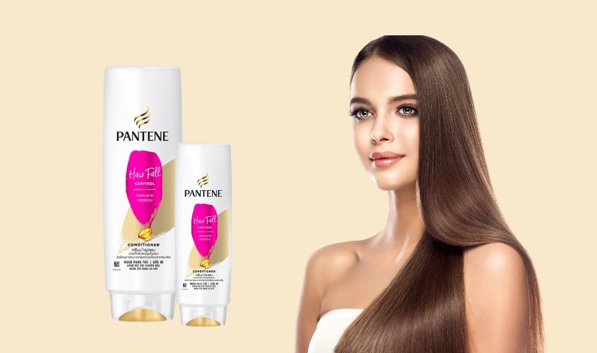 Dầu xả Pantene Hair Fall Control ngăn rụng tóc, kích thích mọc tóc và giúp tóc suôn mượt