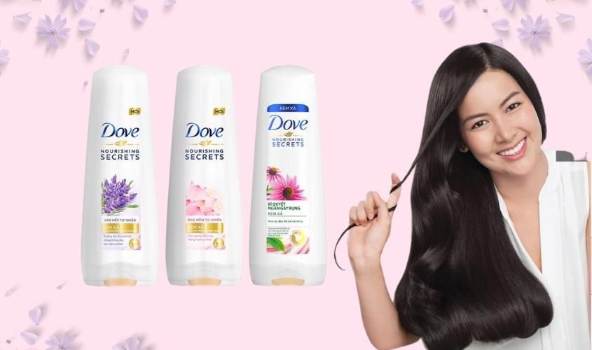 Dầu xả Dove phục hồi tóc hư tổn hiệu quả