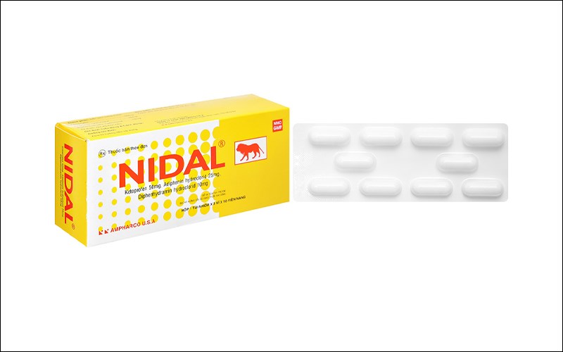 Nidal giảm đau, kháng viêm (3 vỉ x 10 viên)