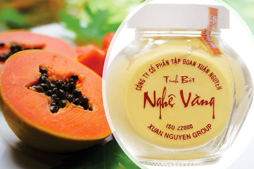 Gợi ý công thức làm mặt nạ đu đủ với tinh bột nghệ giúp trị thâm mụn và dưỡng da trắng mịn cực tốt