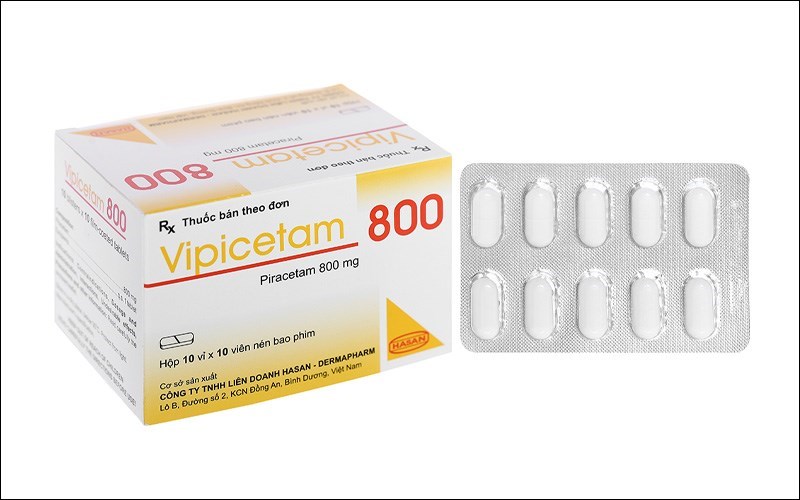Vipicetam 800 trị chóng mặt, giật rung cơ Vipicetam 800 trị chóng mặt, giật rung cơ