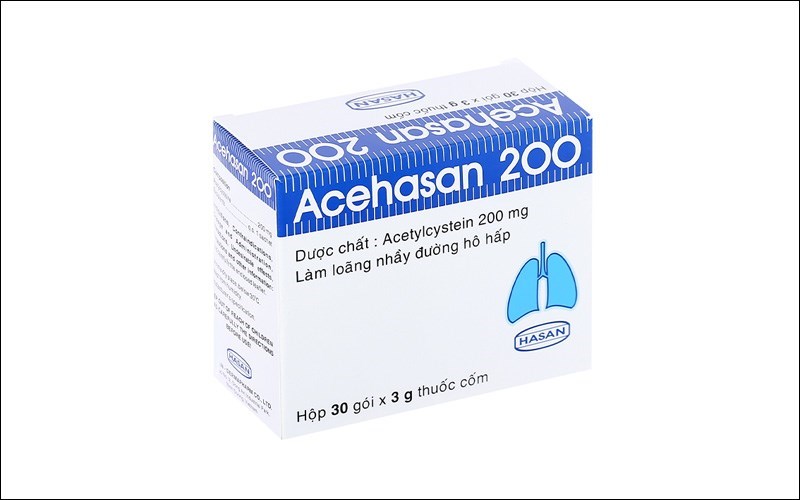 Thuốc cốm Acehasan 200 tan đàm trong bệnh lý hô hấp Thuốc cốm Acehasan 200 tan đàm trong bệnh lý hô hấp