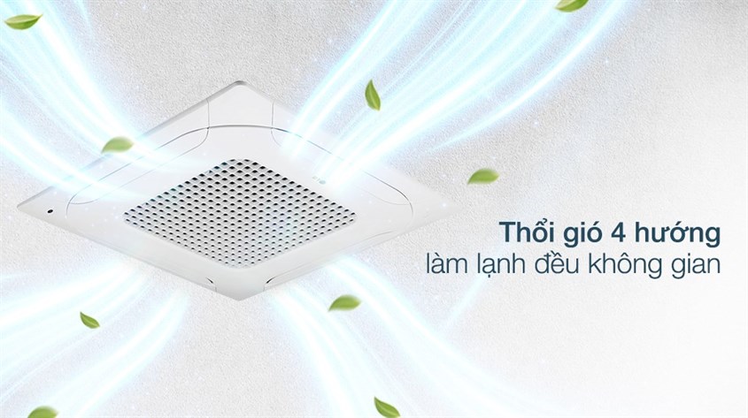 Máy lạnh âm trần LG Inverter 3 HP ZTNQ30GNLE0 có lưu lượng gió lớn, không thích hợp với nhà chung cư