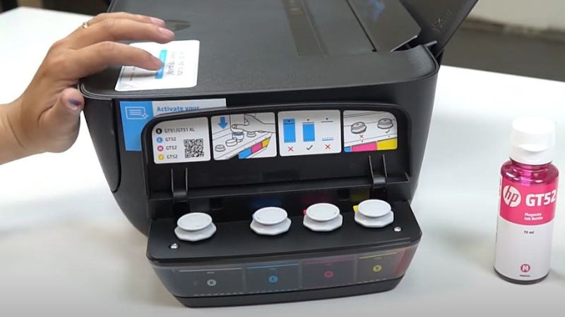 Mực in phun HP GT52 Đỏ Original Ink Bottle_M0H55AA tương thích với các máy in HP