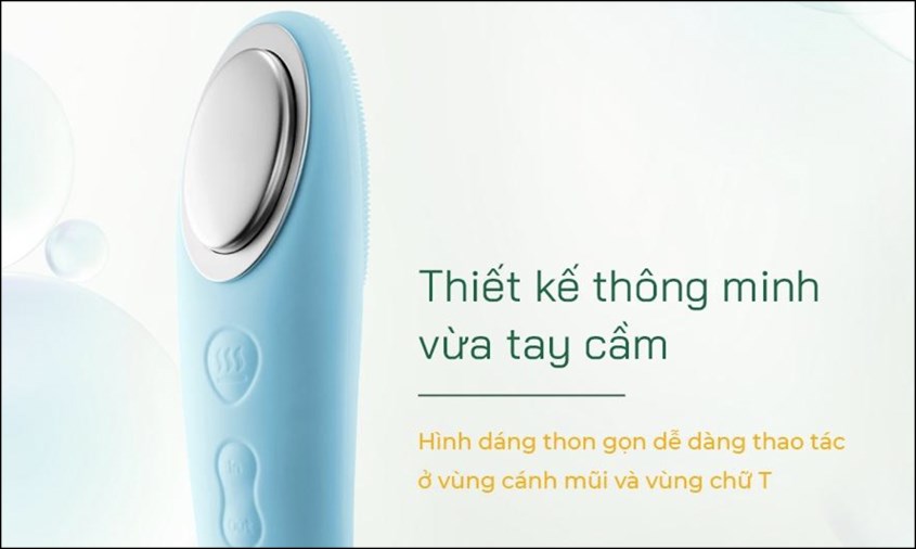 Máy rửa mặt Dr.Glatt có thiết kế nhỏ gọn, dễ dàng mang theo đi mọi lúc mọi nơi