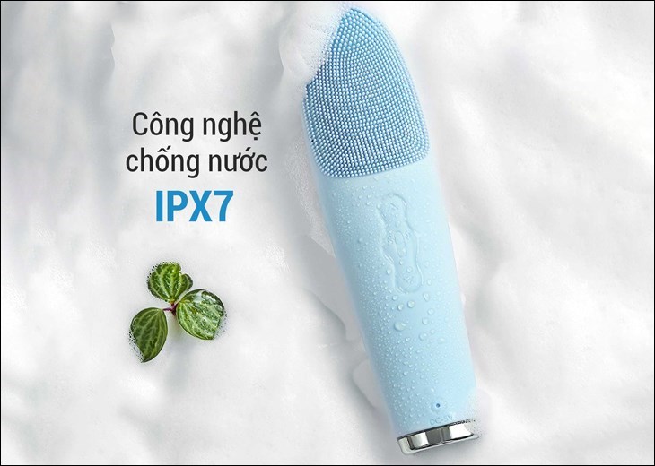 Máy rửa mặt Dr.Glatt Dua Fit Pro đạt chuẩn công nghệ chống nước IPX7 giúp bảo vệ sản phẩm tốt hơn