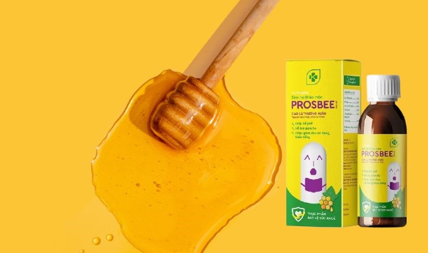 Siro mật ong Kentek Prosbee bổ phế, hỗ trợ giảm ho 100 ml 