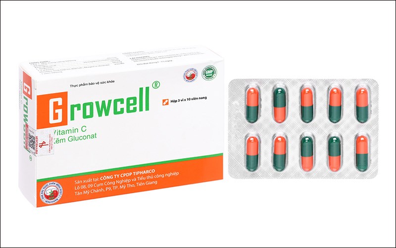 Growcell hỗ trợ tăng đề kháng hộp 30 viên