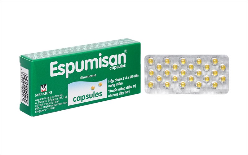 Espumisan 40mg trị đầy hơi, khó tiêu (2 vỉ x 25 viên)