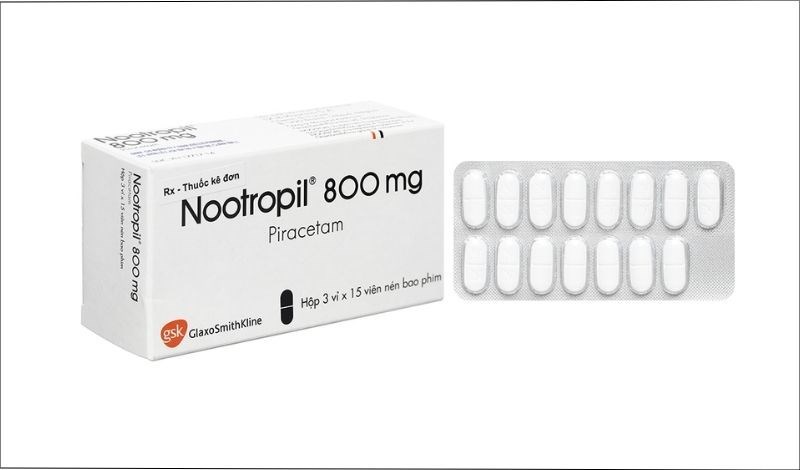 Nootropil 800mg trị chóng mặt, giật rung cơ