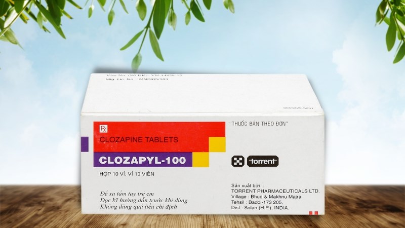 Sản phẩm Clozapyl-100 trị tâm thần phân liệt