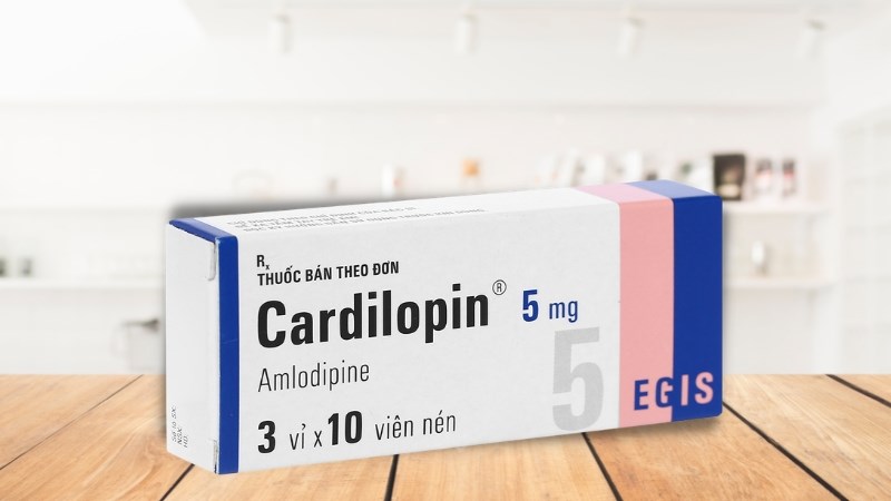 Cardilopin 5mg trị tăng huyết áp, đau thắt ngực 