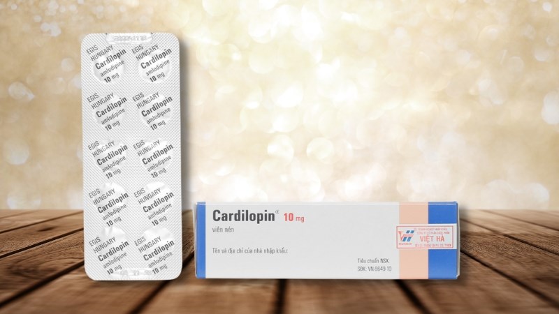 Cardilopin 10mg trị tăng huyết áp, đau thắt ngực 