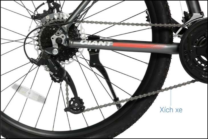 Nan hoa giúp cho xe đạp địa hình MTB Giant ATX 660 (2022) 26 inch di chuyển an toàn, nhẹ nhàng 