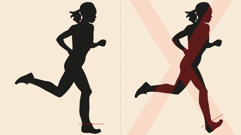 Hãy đảm bảo rằng bạn tiếp đất sau mỗi bước chạy bằng lòng bàn chân Hãy đảm bảo rằng bạn tiếp đất sau mỗi bước chạy bằng lòng bàn chân