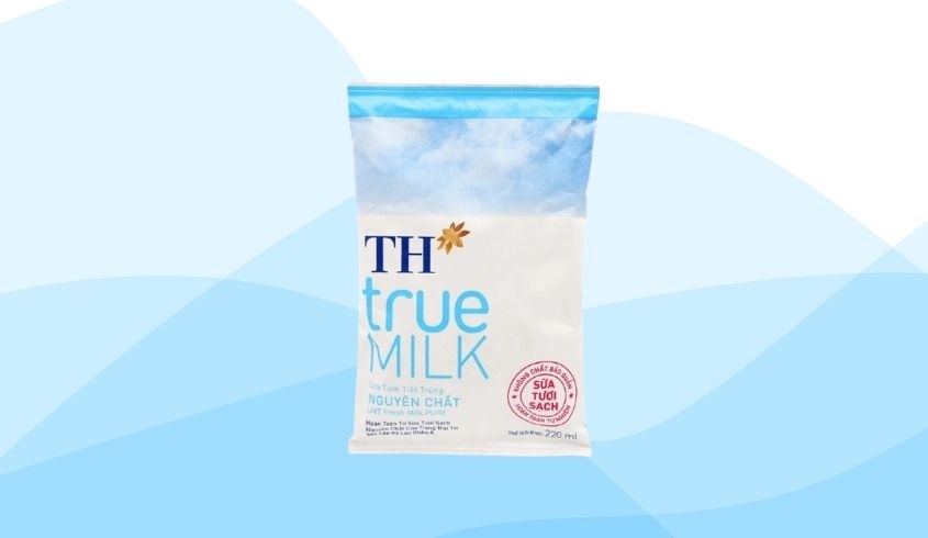 Sữa tươi TH true MILK không đường 220 ml (từ 1 tuổi)