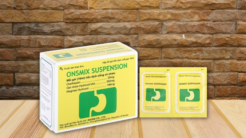 Hỗn dịch uống Onsmix Suspension trị trào ngược dạ dày, thực quản