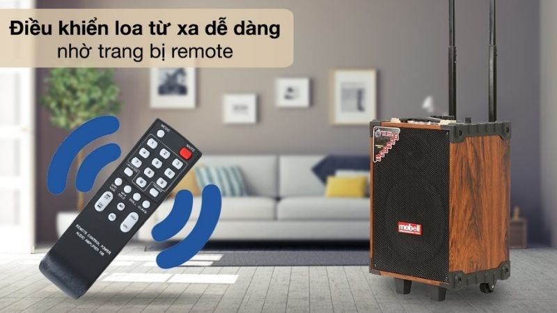 Loa Mobell 15 - 40W có thiết kế nhỏ gọn, dễ dàng di chuyển.